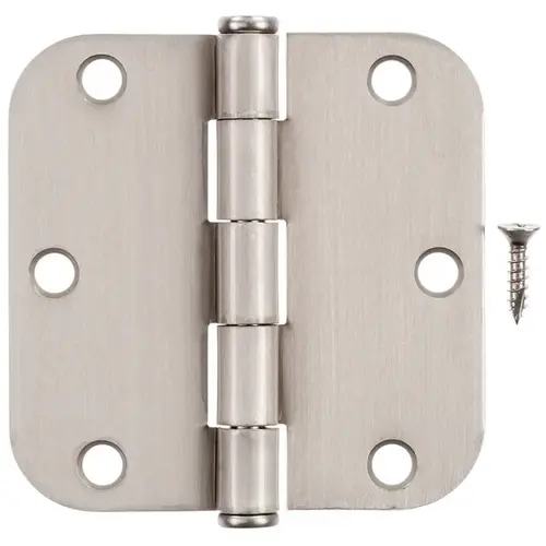 Residential Door Hinge 3-1/2" L Satin Nickel Satin Nickel