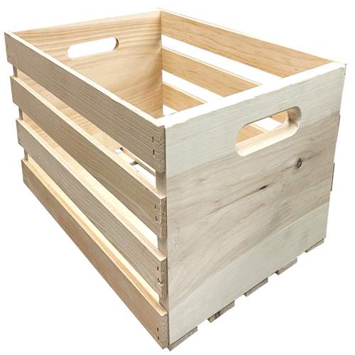 Storage Crate 9.56" H X 12.5" W X 18" D Natural Natural - pack of 3
