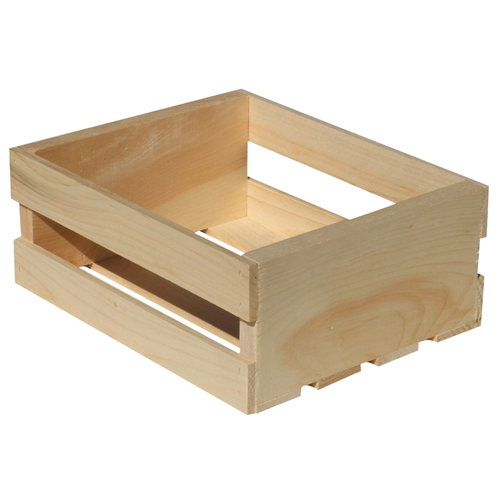 Storage Crate 4.75" H X 9.625" W X 11.75" D Natural Natural - pack of 4