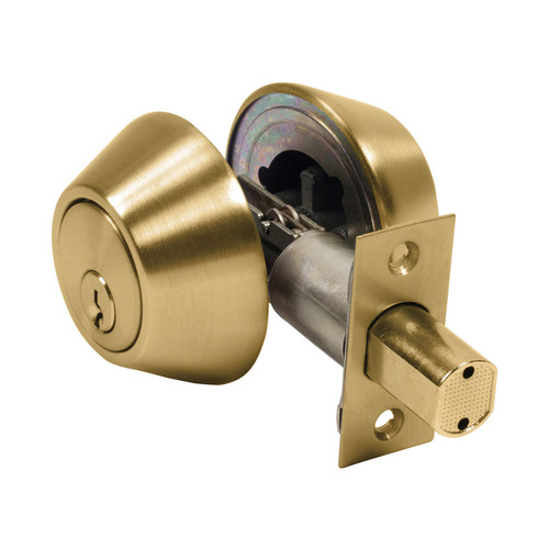 Double Cylinder Deadbolt Polished Brass Brass Polished Brass