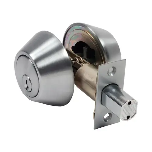 Double Cylinder Deadbolt Satin Chrome Brass Satin Chrome