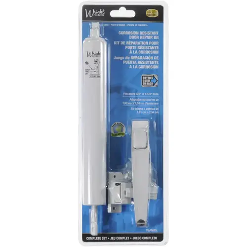 Wright VLANWHT Lanai Door Repair Kit White Steel White