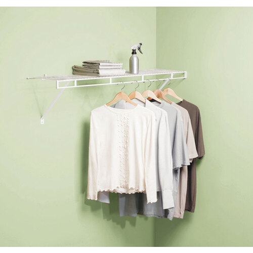 Wardrobe Shelf Kit 48" H X 12" W X 48" L Steel White