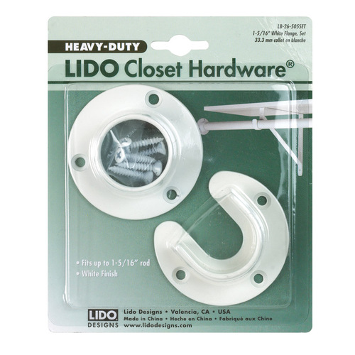 Lido LB-26-505SET Closet Flange Set 1-5/16" D Powder Coated Steel Powder Coated
