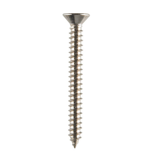 Sheet Metal Screws No. 12 X 2" L Phillips Flat Head Silver