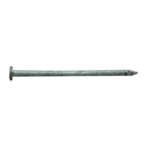 00 Common Nail, 8D, 2-1/2 in L, Steel, Hot-Dipped Galvanized, Flat Head, Round, Smooth Shank, 1 lb