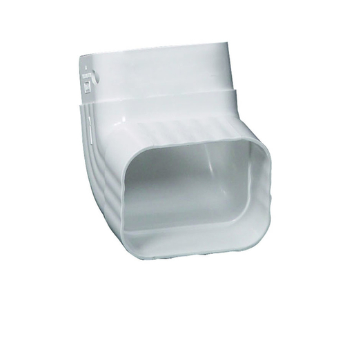 Amerimax M0727 Gutter Elbow 3" H X 4" W X 5.5" L White Vinyl A White