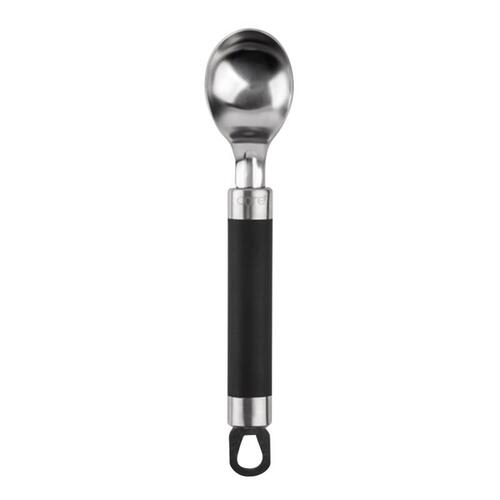 Core Kitchen AC29838 Ice Cream Scoop Black/Silver Stainless Steel/TPR Black/Silver