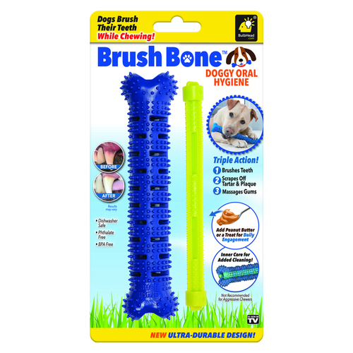 Bulbhead 15568-6 Self Brushing Toothbrush Brush Bone Dog