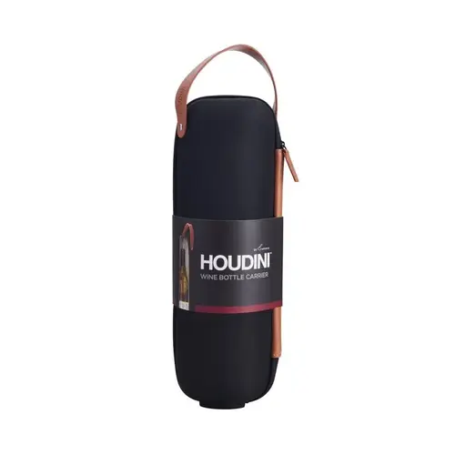 Wine Carrier 1 L Black Vinyl Black