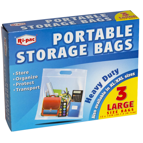 Ri-pac 27803T Storage Bag Clear Portable Clear