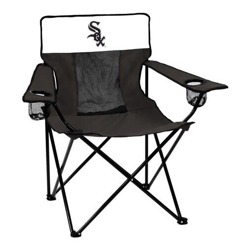 Logo Brands 507-12E Folding Chair Elite Black Chicago White Sox Director's