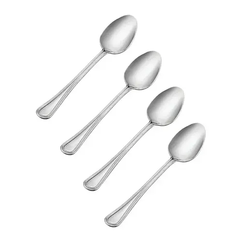 Teaspoon Set Silver Stainless Steel Flatware Silver