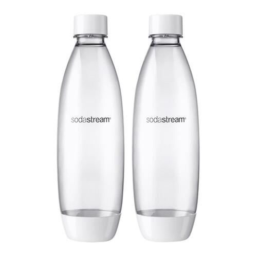 Carbonator Bottle Clear 1 L Clear Pair