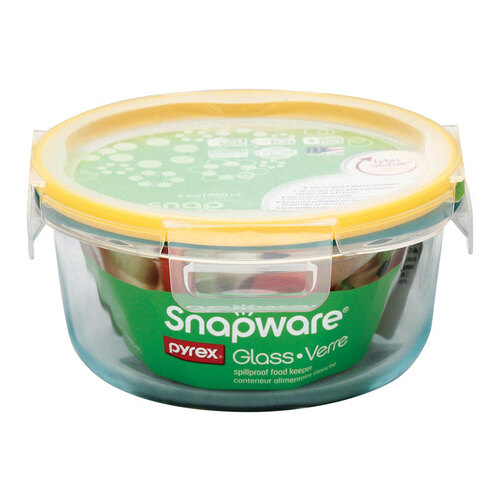Snapware 1109306-XCP4 CONTAINER STORAGE RND GLS 4CUP - pack of 4