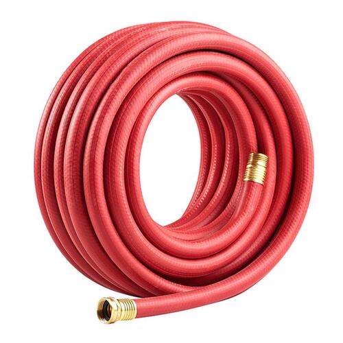 Gilmour 886751-1001 818571-1001 Professional Hose, 3/4 in, 75 ft L, GHT, Brass/Metal/Rubber, Red