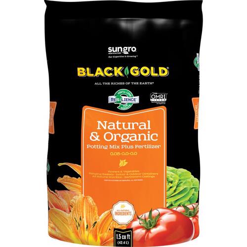 Black Gold 1402040 1.5CF P Potting Mix Organic All Purpose 1.5 cu ft