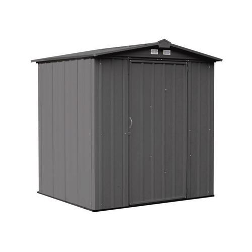 Storage Shed Ezee 6 ft. x 5 ft. Galvanized Steel Vertical Peak Charcoal