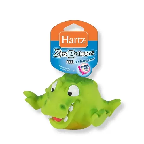 Dog Toy Zoo Balloons Assorted Lion, Alligator and Rhino Rubber Assorted
