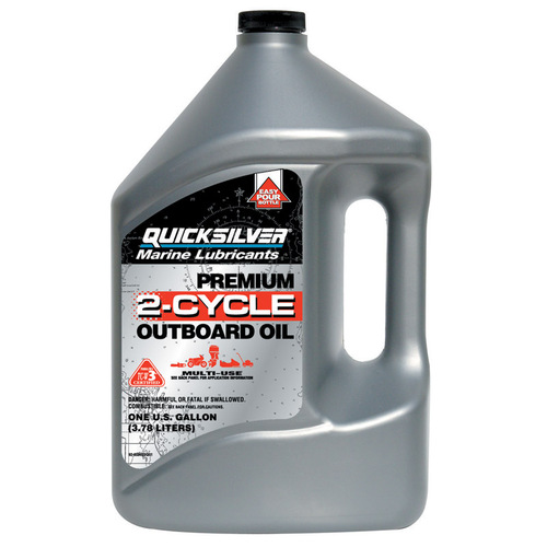 Quicksilver 71092858022Q01 Motor Oil Marine Lubricants TC-W3 2-Cycle Outboard 1 gal
