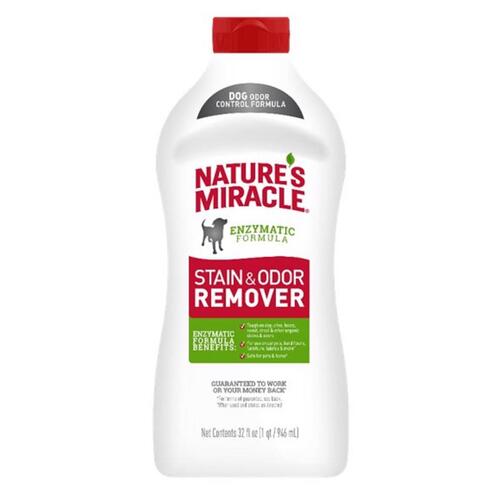 Nature's Miracle P-68314 Pet Stain and Odor Remover Nature's Miracle No Scent 32 oz Liquid