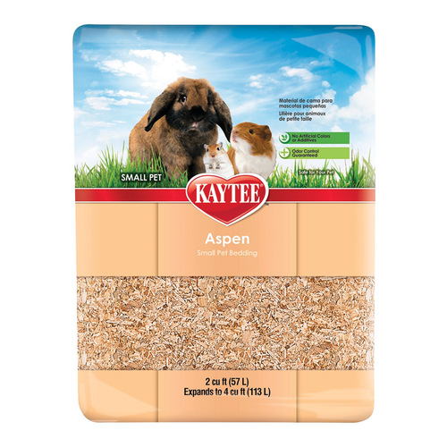 Kaytee 100032005 Aspen Bedding and Litter Natural Scent Yellow