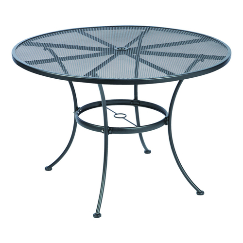 Dining Table Winston Black Round Steel Black