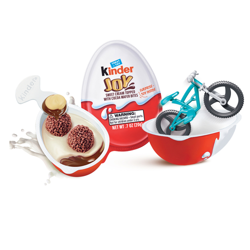 Candy w/Toy Kinder Joy Sweet Cream W/Cocoa Wafer Bites 0.7 oz - pack of 15