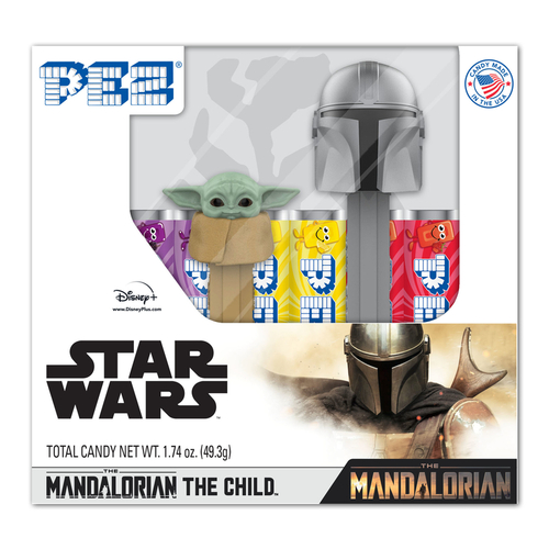 Candy and Dispenser Star Wars Mandalorian Non Chocolate 1.74 oz - pack of 12 Pairs