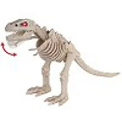 Halloween Decor Crazy Bones RED 16" Prelit T Rex Dinosaur