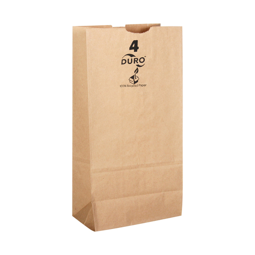 Dubl Life 301034 Shopping Bag 5" H X 3.125" W X 9.687" L Paper 500 pk 4 lb Brown