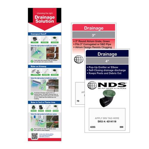 POP Card Set Drainage Metal/Styrene Assorted