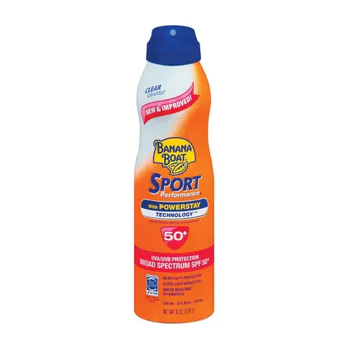 BANANA BOAT 03179 Continuous Spray Sunscreen Sport Performance 6 oz