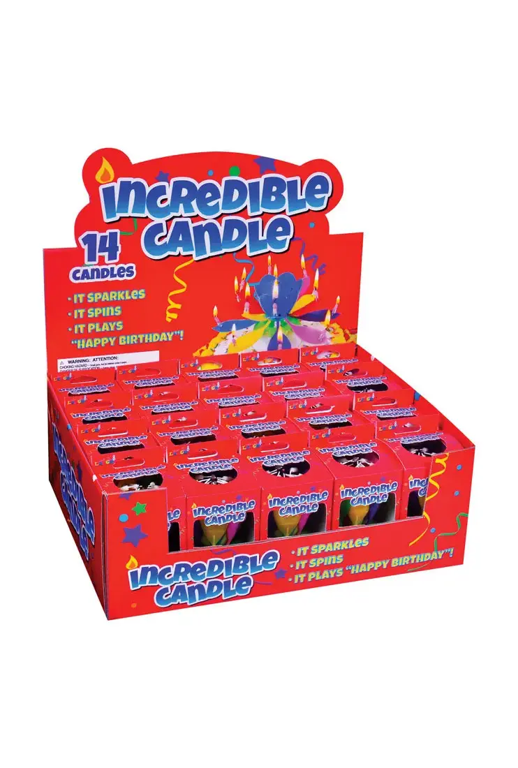 Just For Laughs 3305C-XCP20 Birthday Candle Incredible