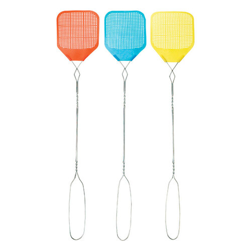 AHC HDFS003XCP24 Fly Swatter Assorted Plastic Assorted pack of 24