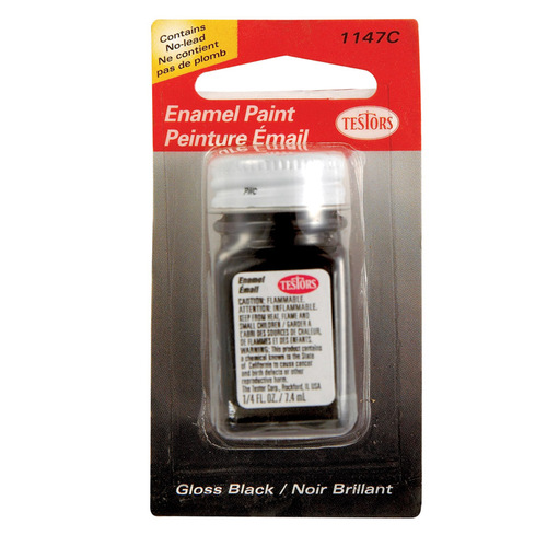 Hobby Paint Gloss Black 0.25 oz Black - pack of 6