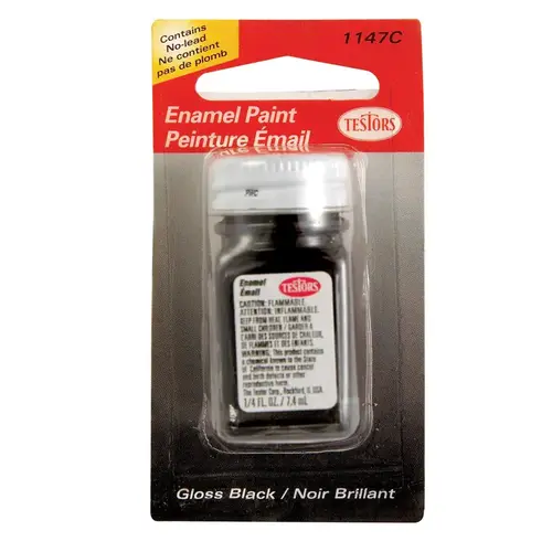 Hobby Paint Gloss Black 0.25 oz Black