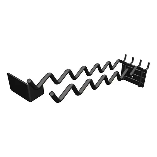 Display Hooks 7.56" H X 14.35" W X 2.62" L Black Rake and Shovel Metal Black