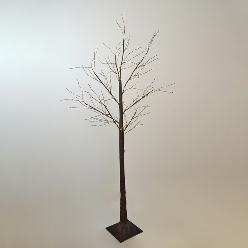 Outdoor Decoration Brown Plastic 70.9" H Micro Light Tree Brown