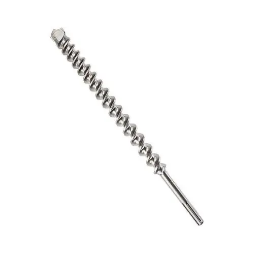 SDS-max Wild-Bore Multi-Cutter X-Head Spiral Drill Bits, 18 in, 2 in Dia.