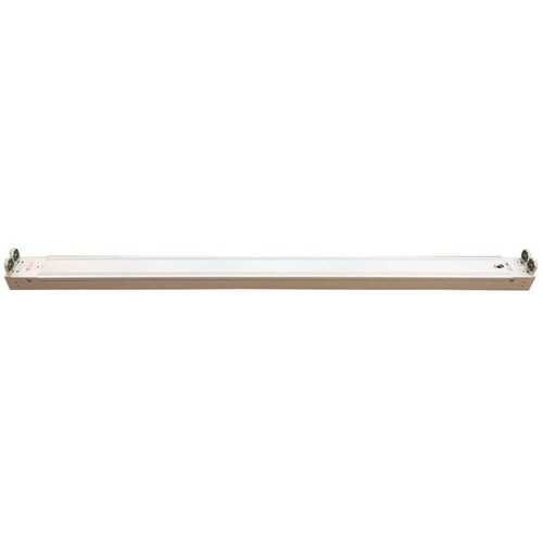 Halco Lighting Technologies LRS4-2L-T8DE 90511 48 in. 50-Watt Max T8 LED Ready White Linear Strip Light Fixture Color/Finish Family