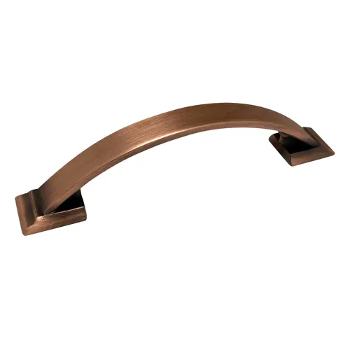 Candler Kitchen Cabinet Drawer Pull 3 3/4" Center to Center Brushed Copper - pack of 10