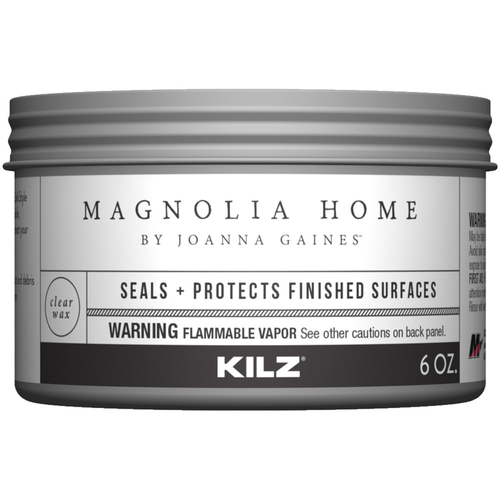 Magnolia Home by Joanna Gaines M001016 Finishing Wax Kilz Transparent Flat Clear 6 oz Clear