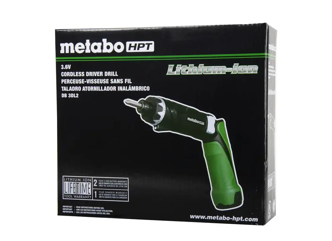 Metabo HPT DB3DL2M Screwdriver Kit, Battery Included, V,