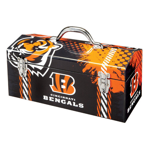 Windco 79-307 Art Deco Tool Box 16.25 Cincinnati Bengals Multicolored  Multicolored