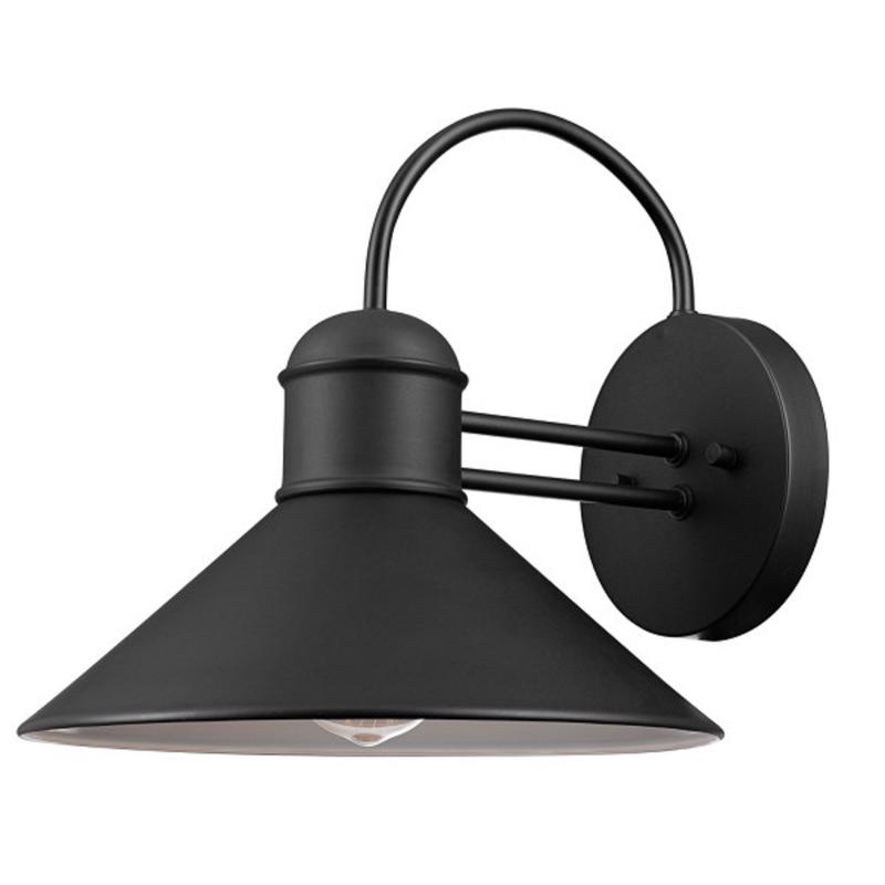 Globe Electric 44801 Wall Sconce Sebastien 1-Light Black Black