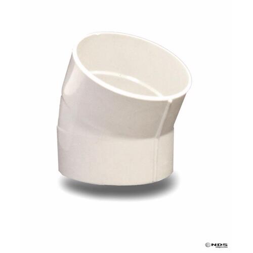 Elbow Schedule 35 4" Hub each X 4" D Hub PVC