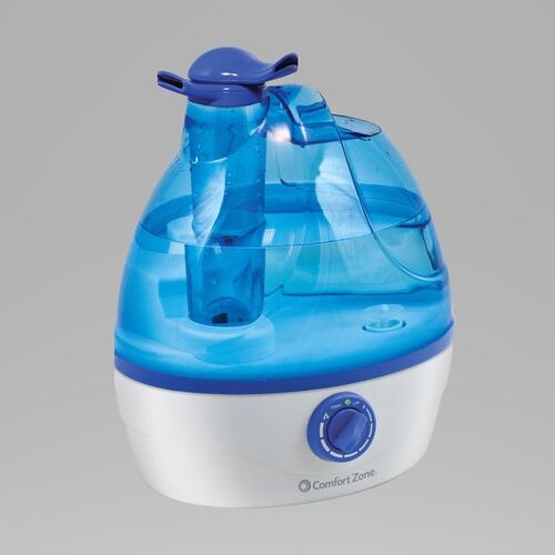 Comfort Zone CZHD24 Humidifier 0.6 gal 100 sq ft Analog Blue/White