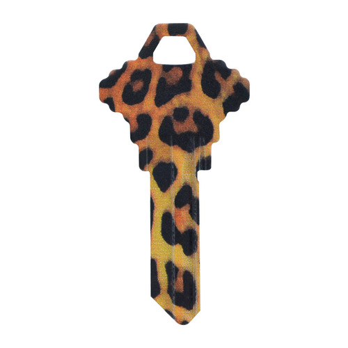 Universal Key Blank Wackey Leopard House/Office Single - pack of 6