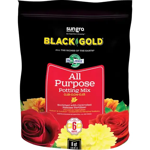 Black Gold 1410102 8QT P 8 Qt. 6 Lb. All Purpose Potting Soil Mix